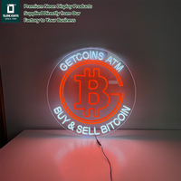Logo LED en acrylique néon à changement de couleur personnalisé pour suspension murale intérieure