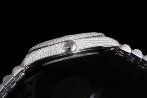 하이 퀄리티 스테인레스 스틸 케이스 기계식 무브먼트 스포츠 남성용 시계 크리스탈 다이얼과 포인터 럭셔리 손목 밴드 세트 - Product Image 4