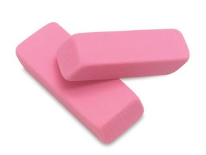 Gommes à effacer promotionnelles en gros pour enfants, personnalisées, en caoutchouc, pour étudiants, grandes, rouges et roses, certifiées ECO-TPR EN-71, sur mesure - Product Image 2
