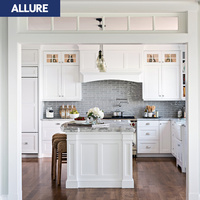 Armoire de cuisine murale Allure en bois massif, style Shaker classique moderne, avec robinet et accessoires de charnière, écologique