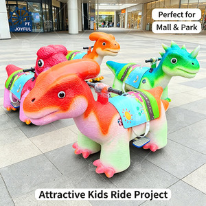 Coche animatrónico de dinosaurio para montar, patinete infantil a batería, atracción infantil para centros comerciales - Product Image 2