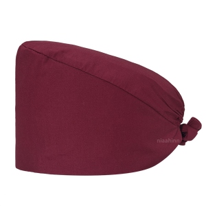 Unisex solid color adjustable logo cotton Hospital surgical scrubbing cap Doctors and nurses wear <strong>medical</strong> <strong>cloth</strong> for hair
