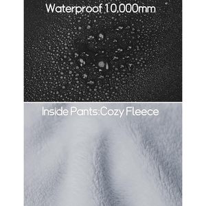 Pantalones de nieve Qbk para niños pequeños, pantalones de esquí impermeables con forro polar para niños y niñas, unisex - Product Image 4