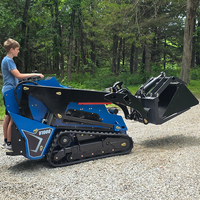 Minipala cingolata V1000 con motore Kubota, cambio diesel, certificazione CE EPA per agricoltura, paesaggistica, irrigazione e scavo fossi
