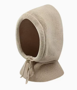 Écharpe à capuche unisexe pour l'hiver, bonnet tricoté, cagoule coupe-vent, chapeau chaud avec cordon de serrage pour l'extérieur - Product Image 2