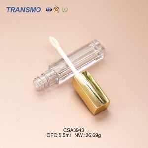 Tube à lèvres personnalisé, design unique, collection de tubes à gloss vides 5,5 ml, tubes à gloss or jaune et argent - Product Image 3