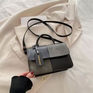 Bolso bandolera para mujer, estilo cabas, de diseñador, con diseño geométrico, doble asa, tamaño compacto, ligero, impermeable y resistente. - Product Image 6