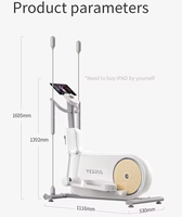 Barres de fitness intelligentes 2-en-1, résistance magnétique réglable, vélo cross trainer elliptique, meilleure vente, 2025