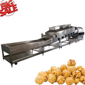 Machine à popcorn industrielle à grande capacité, ligne <span class=keywords><strong>de</strong></span> production automatique <span class=keywords><strong>de</strong></span> popcorn au chocolat noir, caramel, champignon, papillon - Product Image 6