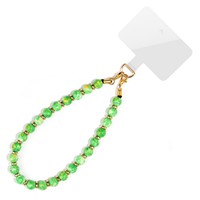 Cordon de téléphone en perles de pierre naturelle, court, avec breloque pour coque de téléphone portable, chaîne de poignet, pendentif pour iPhone 18 17 Pro Max