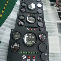 Ensemble de jauges marines multifonctions-Panneau d'affichage numérique à 5 paramètres pour le système d'instrumentation du tableau de bord du Yacht RV