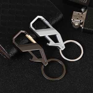Oneway Designer Promotional Luxury Zinc Alloy Carabiner 2D/3D Men Car Clip Metal Key Chain Keychain <b>Custom</b> Logo Keychain - Product Image 3