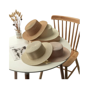 Sombrero de Paja Flexible de Hierba Natural con Estampado Personalizado para Hombres y Mujeres, Protección Solar para Exteriores y Playa - Product Image 2