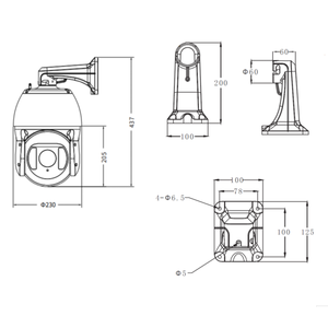 Caméra PTZ réseau CCTV avec zoom optique 30x <span class=keywords><strong>et</strong></span> IR intelligent, vision nocturne <span class=keywords><strong>et</strong></span> PoE pour la détection industrielle ou la sécurité - Product Image 4