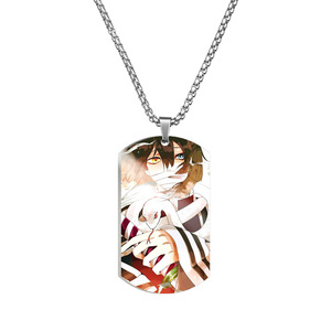33 Styles Porte-clés <span class=keywords><strong>Demon</strong></span> <span class=keywords><strong>Slayer</strong></span> KamadoTanjirou Inosuke Collier de Guts Porte-clés Noir Poupée Jouet Porte-clés en Métal - Product Image 4