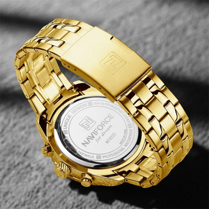 Naviforce NF9222 Vente en gros Nouvelle montre pour homme Dernier modèle Bracelet en acier inoxydable 3 cadrans Chronomètre en stock Design de montre de loisirs - Product Image 5