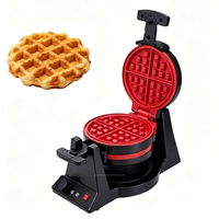 Gaufrier double face antiadhésif 190 mm à rotation automatique, avec voyant lumineux, pour la cuisine – Le plus vendu