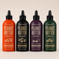 Bouteille de 100 ml, 250 ml, 500 ml, 750 ml, 1000 ml en plastique PET vert mat de qualité alimentaire pour huile d'olive, distributeur de sauce à presser avec bouchon à vis