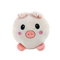 Oreiller de voyage compact 2 en 1 personnalisé en peluche de dessin animé avec fermeture éclair, masque pour les yeux et oreiller pour le cou