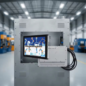 จอแสดงผลแบบสัมผัสติดผนังขนาด 10.4 นิ้วสำหรับอุตสาหกรรม กันน้ำ ความสว่างสูง ป้องกันการงัดแงะ หน้าจอ<span class=keywords><strong>คอม</strong></span>พิวเตอร์แบบ Capacitive AG - Product Image 4