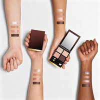 Palette de fards à paupières quatre couleurs personnalisable avec logo, pigment lisse, poudre compacte, fini mat et scintillant, pour les paupières claires et foncées – Meilleures ventes