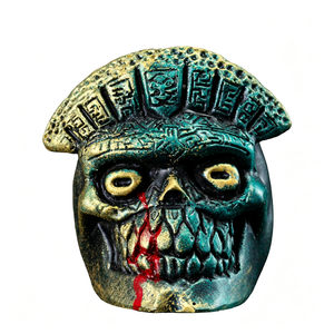 Silbato de la Muerte Azteca, Silbato de Cerámica con Forma de Calavera, Silbato Antiguo Mayalés con Sonido de Esqueleto para Decoración de Fiestas de Halloween y Cosplay - Product Image 1