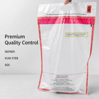 Sac de sécurité anti-effraction ICAO STEB, sac d'emballage de sécurité en plastique