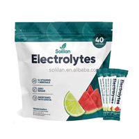 Poudre d'électrolytes en vrac Solilan OEM pour boisson hydratante, faible MOQ, supplément énergétique, mélange de poudre d'électrolytes sous marque privée