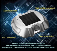 Pack de 8 lampes solaires d'extérieur pour allée, alimentées par énergie solaire, étanches IP68, éclairage LED sans fil pour marches, marqueur routier, visibilité 800m