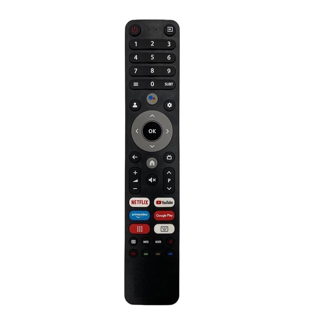 Universal Electric Manual Plastic Voice Remote Control Parts Android Smart LCD TV Google Assistant Household Use Temperature