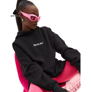 <span class=keywords><strong>Felpa</strong></span> Premium pesante <span class=keywords><strong>felpa</strong></span> con cappuccio in cotone personalizzato con fossetta <span class=keywords><strong>verde</strong></span> alta qualità da donna con cappuccio anteriore autunno - Product Image 3