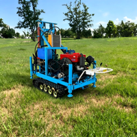 Petite foreuse de puits d'eau diesel haute performance, machine de forage de puits d'eau hydraulique portable pour usage domestique