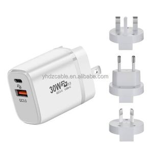 30W <b>USB</b> <b>C</b> Fast Charging <b>Adapter</b> Mobile Phone QC3.0 <b>USB</b> Wall Charger <b>Type</b>-<b>C</b> Travel Smartphone Charger - Product Image 3
