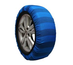 Nouvelles chaussettes antidérapantes <span class=keywords><strong>pour</strong></span> pneus de <span class=keywords><strong>voiture</strong></span>, en tissu polyester, <span class=keywords><strong>pour</strong></span> <span class=keywords><strong>la</strong></span> sécurité routière sur <span class=keywords><strong>neige</strong></span>, avec deux couleurs bleues mélangées - Product Image 1