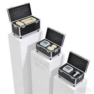 Maßgefertigter Großer Hartschalenkoffer aus Aluminium für Ausrüstung und Instrumente mit vorgeschnittenem, stoßfestem Schaumstoff - Product Image 4