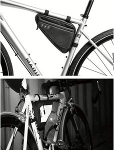OEM Factory High Reflective Waterproof 1.5L Capacity 600D Oxford+PU Material Multi-function <b>Bicycle</b> <b>Frame</b> Storage Triangle Bag - Product Image 5