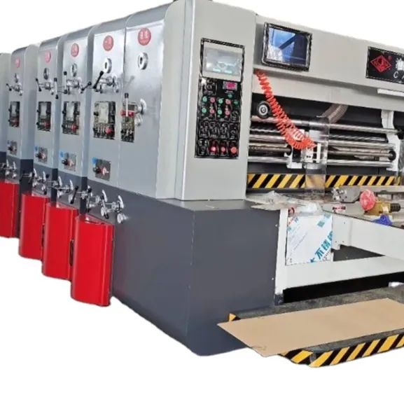 Cut And Printer Machine 3 Color Printer Sloter Die Cutter Machine Automatic