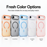 Coque de téléphone magnétique transparente dégradée tendance C0549 pour iPhone 17 Air 16 15 14 13 12 11 18 Pro Max, coque rigide antichoc
