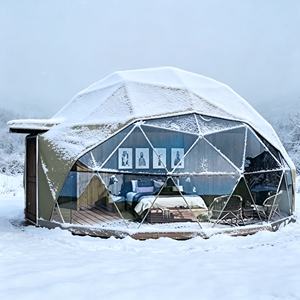 Tente géodésique en aluminium haute résistance avec structure en PVC, anti-UV, construction durable, pour hôtels et complexes hôteliers - Product Image 2