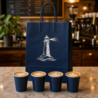 Sacs en papier kraft personnalisés en gros pour emporter, shopping, vêtements, cadeaux, aliments, avec logo