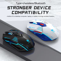 Ratón Óptico para Juegos X7 TYPE-C+2.4G+BT de Triple Modo RGB, 12800DPI, Ergonómico para Diestros, Certificado - Precio Especial para Computadora