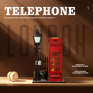 Puzzle 3D in Legno della Cabina Telefonica di Londra, Modello Realistico del Monumento Britannico in Kit 3D - Product Image 6