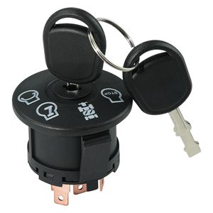 Interrupteur d'allumage Husqvarna avec clé de démarrage 532163968 noir pour tracteur de pelouse - Product Image 2