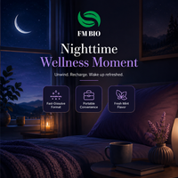 Bandes de film oral de mélatonine personnalisées, saveur menthe fraîche, emballage OEM, film oral de mélatonine pour routine nocturne