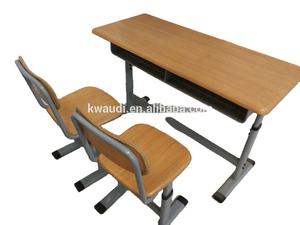 2 personnes Salle de classe de l'école <span class=keywords><strong>primaire</strong></span> enfants <span class=keywords><strong>bureau</strong></span> et chaise d'étudiant en plastique fabriqué à guangzhou - Product Image 3