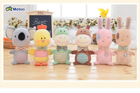 Metoo – peluche de vache rose, faites votre propre jouet en peluche, lapin, vache, peluche douce, pantoufles, jouets en peluche personnalisés