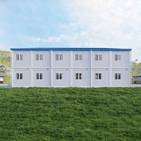 Maison préfabriquée de haute qualité à 2 chambres à coucher, 2 salles de bain, maison de ville préfabriquée à plat en acier à deux étages