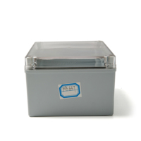 Boîte de jonction extérieure étanche IP65 durable en plastique ABS avec couvercle transparent en PC, vis AG, certifiée CE ROHS -40~+75