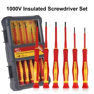 Jeu de <span class=keywords><strong>tournevis</strong></span> isolés 6 pièces 1000V, <span class=keywords><strong>tournevis</strong></span> de précision Phillips et <span class=keywords><strong>plat</strong></span>, outil multifonction pour électricien - Product Image 1