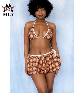 MLY OEM Manufacturer <strong>Latex</strong> <strong>Swimsuit</strong> Custom Digital Print Bikini Recycled <strong>Swimsuit</strong> Women High Cut Swimwear - Product Image 5